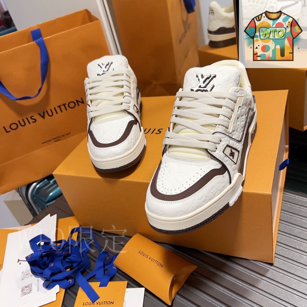 Louis Vuitton LV Trainer スニーカー カジュアルシューズ36-2