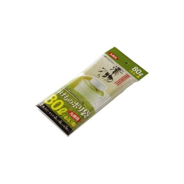 〔100セット〕 新漬物ポリ袋|漬物用品 〔丸樽用 80L 4斗〕 材質 PE クリア 〔キッチン用品 家庭用品 手づくり〕〔代引不可〕