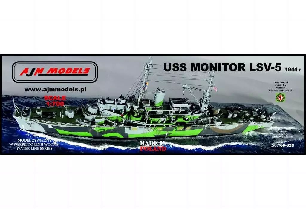 プラモデル 1 700 米 オーセージ級車輌揚陸艦 LSV-5 モニター1944 レジンキャストキット PJ70028