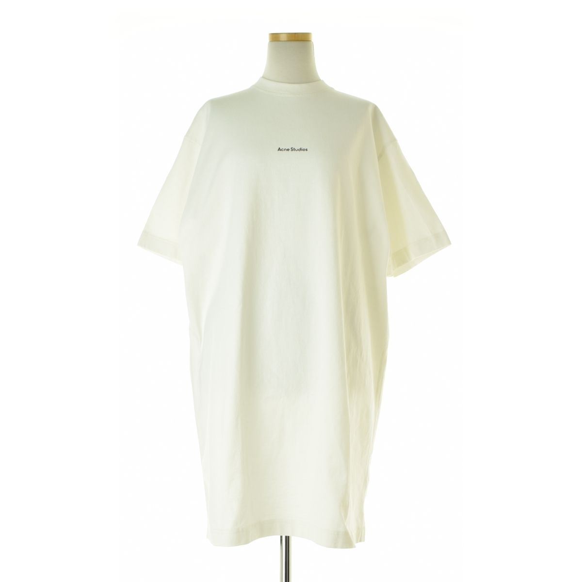 AcneStudios】FN-WN-DRES000461 ロゴプリント ドレス半袖ワンピース 購入 
