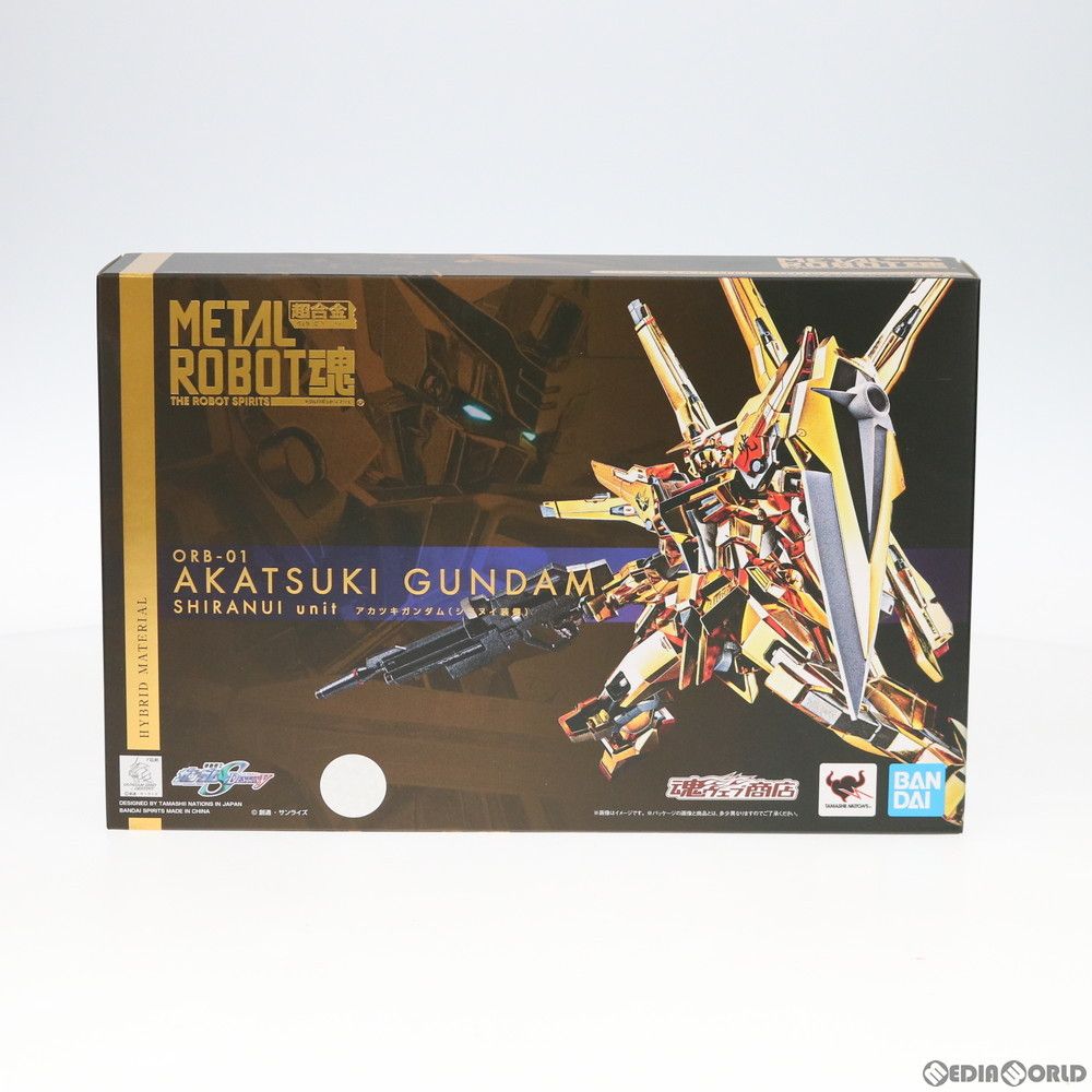 BANDAI - 魂ウェブ商店限定 L ROBOT魂(SIDE MS) アカツキガンダム(シラヌイ装備) 機動戦士ガンダムSEED DESTINY(シード デスティニー) 完成品 可動フィギュア バンダイスピリッツ METAL ROBOT魂 ＜SIDE MS＞ アカツキガンダム（シラヌイ装備