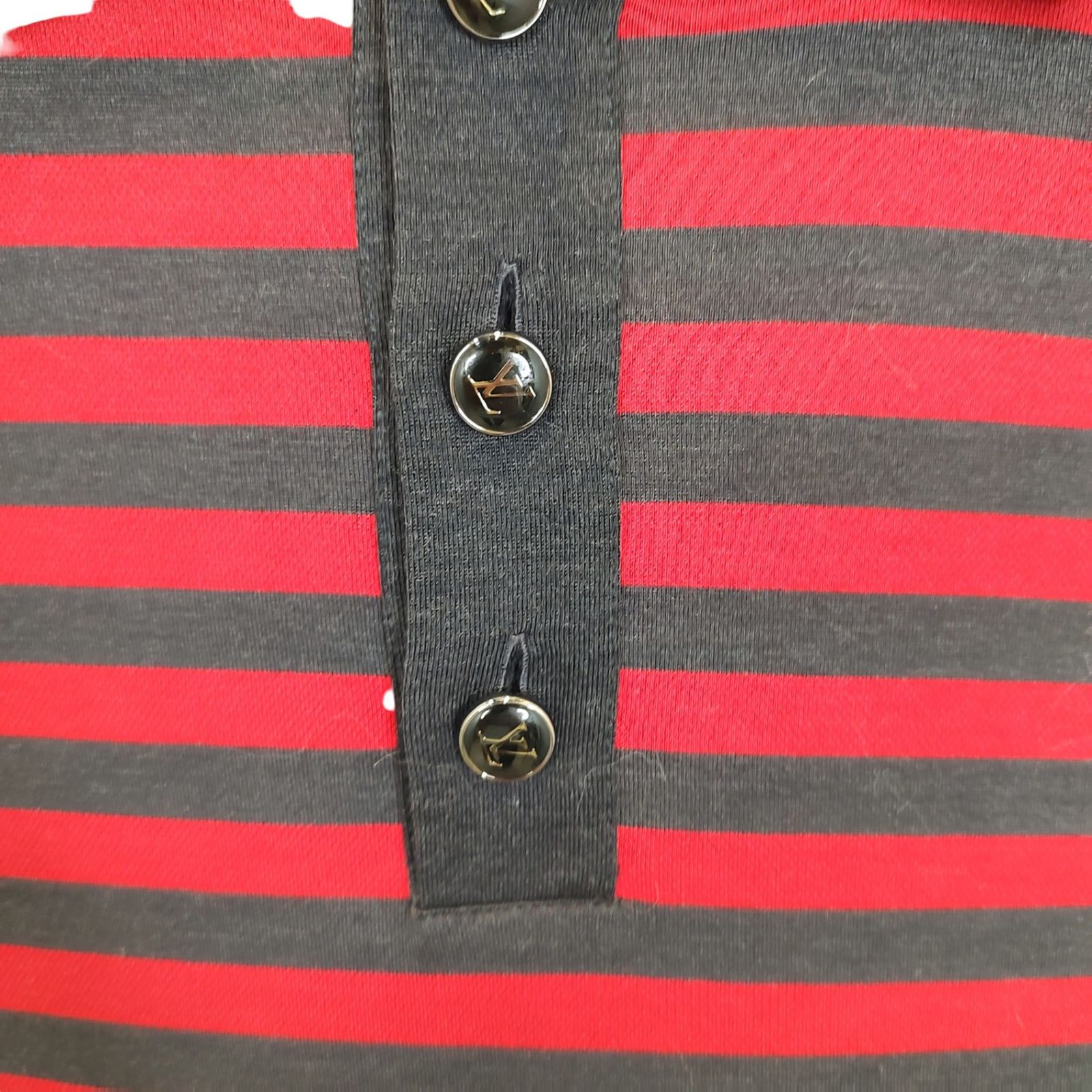 LOUIS VUITTON ルイ・ヴィトン ボーダー半袖 ポロシャツ XL