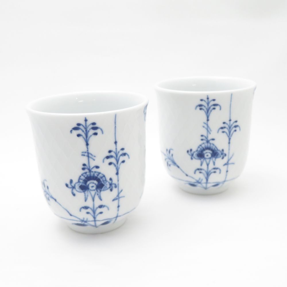 ROYAL COPENHAGEN ロイヤルコペンハーゲン ブルーパルメッテ 057 カップ 2点 ペア SY12591H2