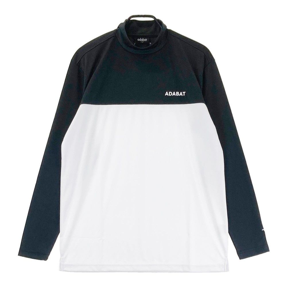 最後お値下げ新品アダバット(ADABAT)メンズ用…ネイビー色 サイズ：LL ADABAT アダバット 長袖ハイネックTシャツ ブラック系
