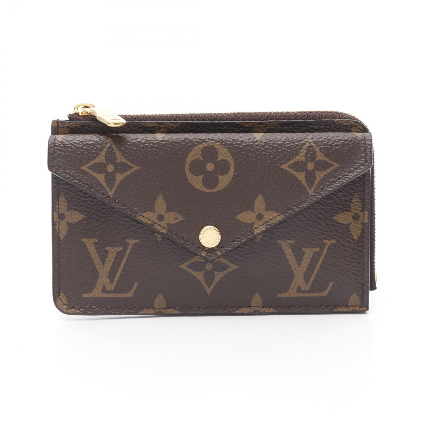 ルイ ヴィトン LOUIS VUITTON コインケース ポルト カルト レクト ヴェルソ モノグラム ノワール M69431 ブラウン PVCコーティングキャンバス ポルト カルト レクト ヴェルソ レディース Used A