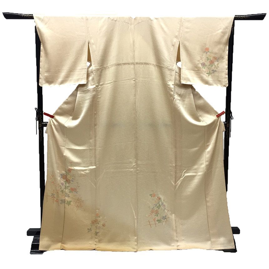 H174 単衣 正絹 訪問着 トールサイズ 身丈168cm 汕頭刺繍