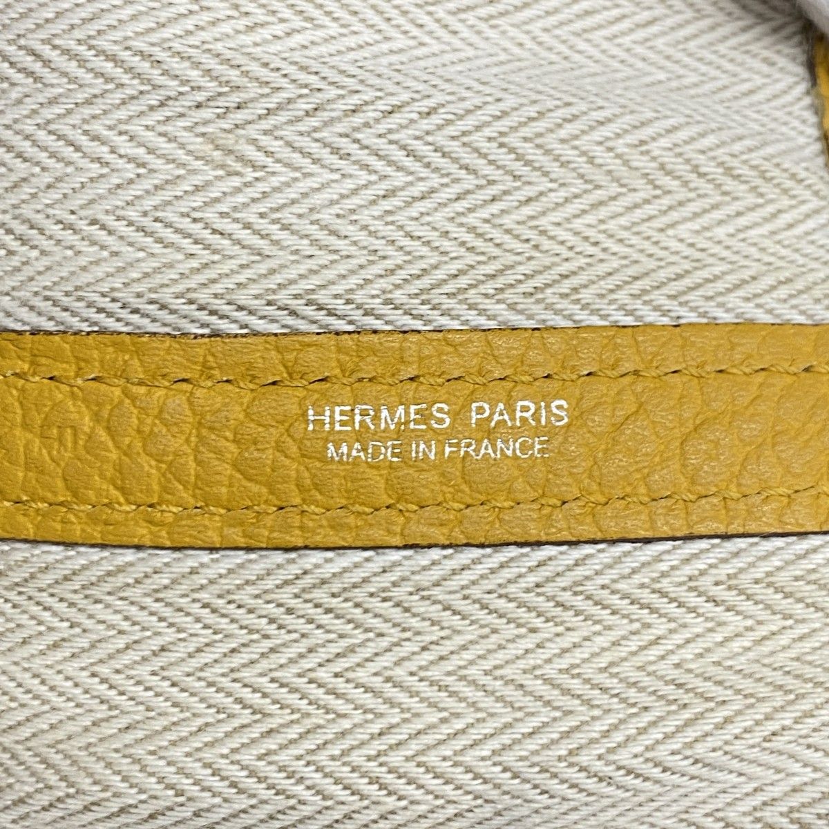 5ib2218-h エルメス トートバッグ ガーデンパーティPM ネゴンダ ジョーヌアンブル シルバー金具 D刻印 レディース DECORATOM_COM_BR