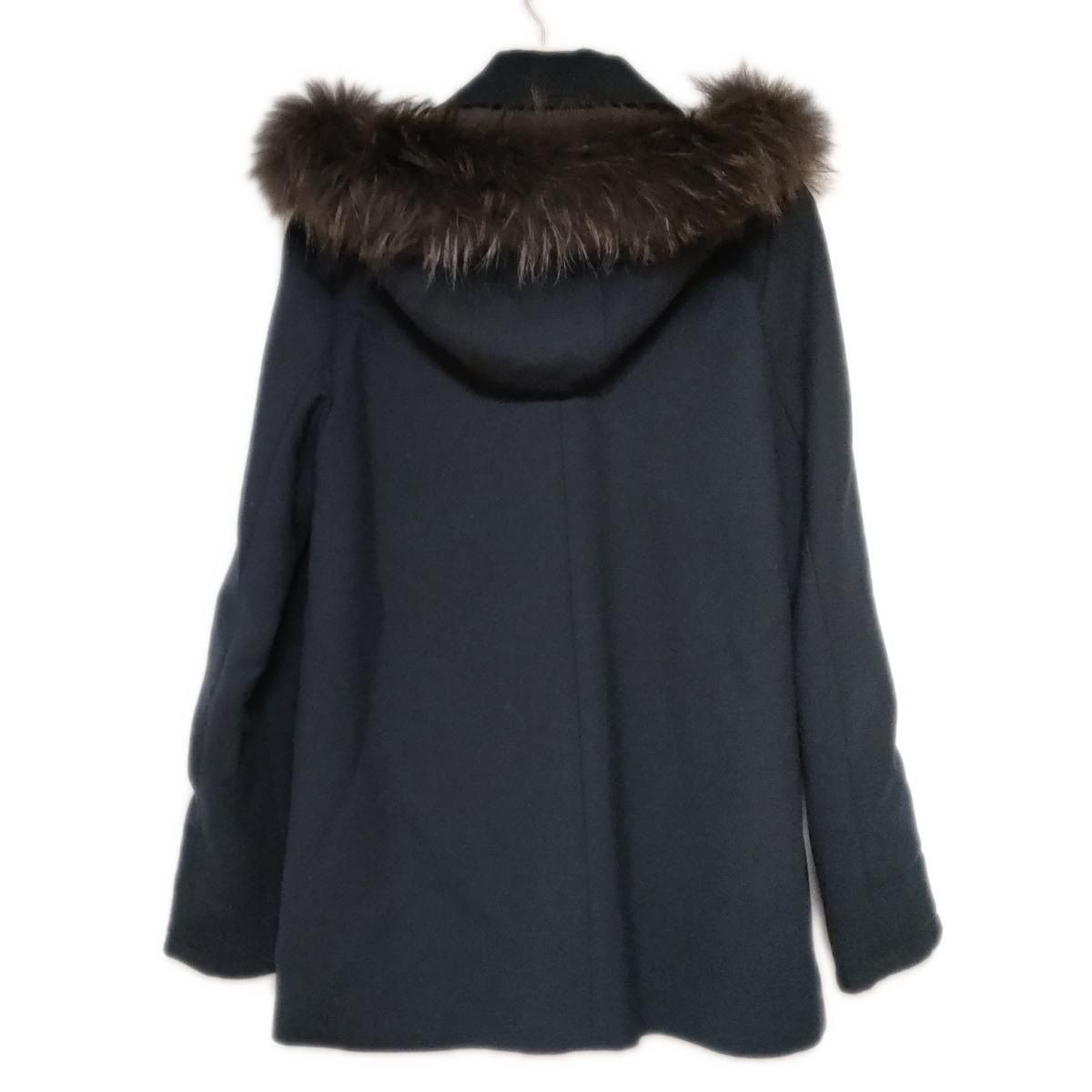 ダーマコレクション DAMAcollection コート サイズ9AR S ダークネイビー レディース 冬物 DAMAcollection ダーマコレクション ダウンコート ブルーフォックス
