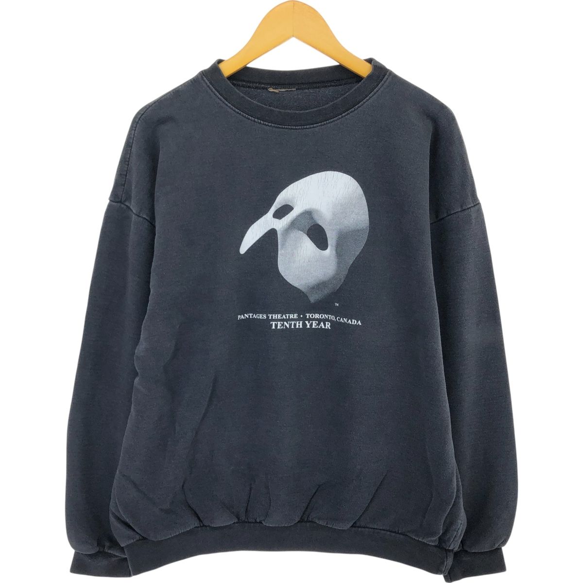 古着 THE PHANTOM OPERA オペラ座の怪人 プリントスウェットシャツ トレーナー メンズXL相当/eaa479907
