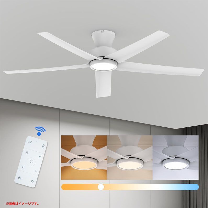 D8217◆♥ シーリングファンライト 調光 調色 10畳 LED 静音 DCモーター 空気循環 風量調節6段階 リモコン付き 天井照明 照明器具 Taloya TLYCFL002