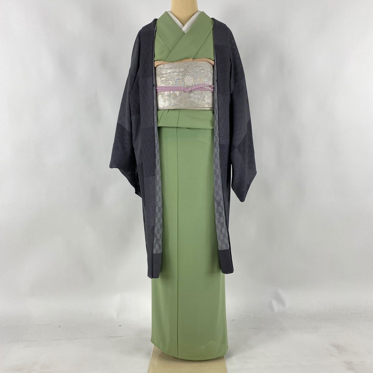 正規逆輸入品】 身丈105cm 羽織 裄丈65cm 【中古】 逸品 美品 正絹