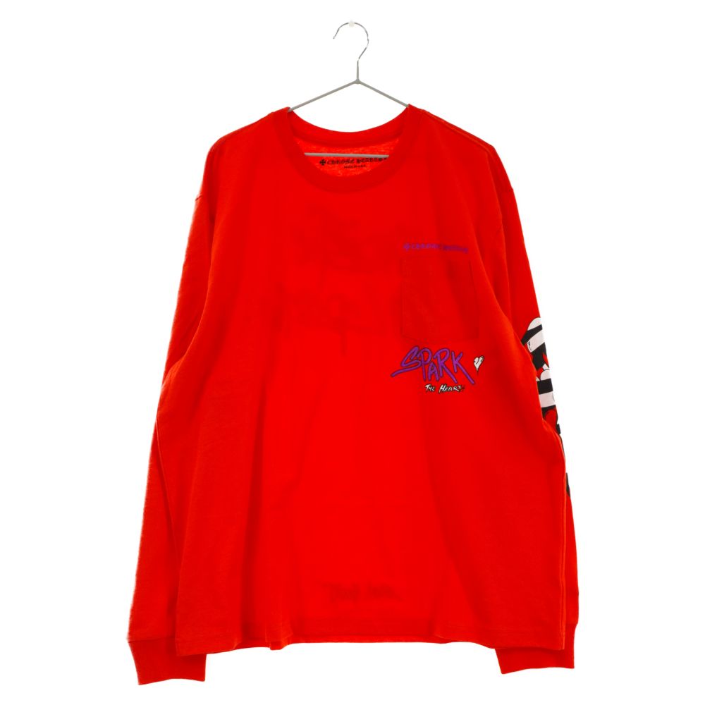 CHROME HEARTS (クロムハーツ) PPO U L/S TEE MATTY RED MATTY BOY