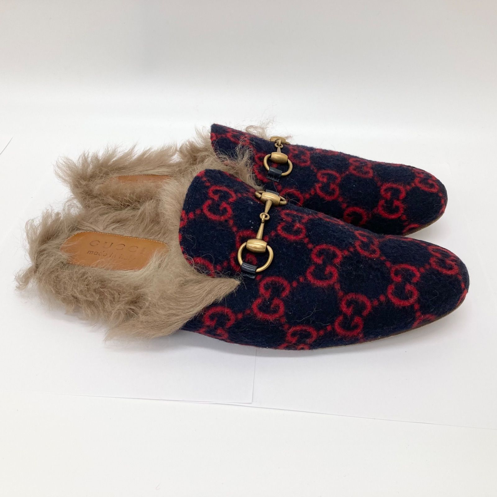 ◇GUCCI◇ プリンスタウンサンダル ファー付きGG - メルカリ