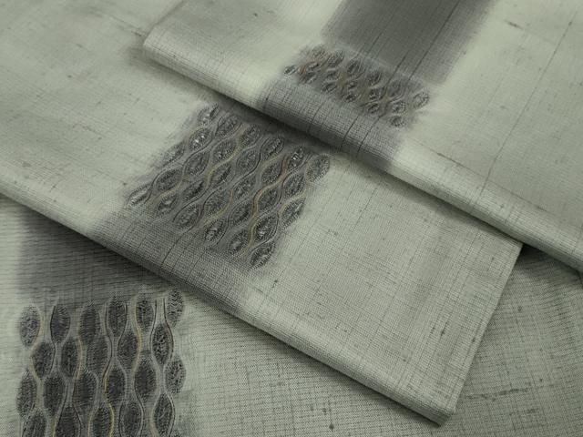 平和屋着物□極上 十日町 名門青柳謹製 櫛引織 赤城紬 草木染 間道