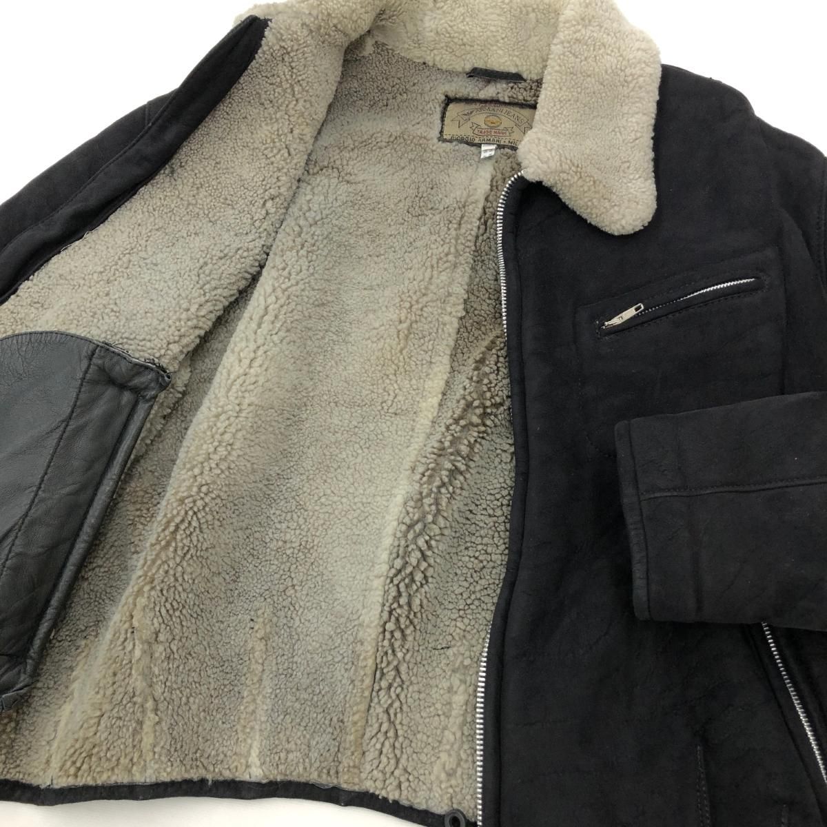 ARMANI JEANS アルマーニジーンズ ムートンジャケット サイズI48 