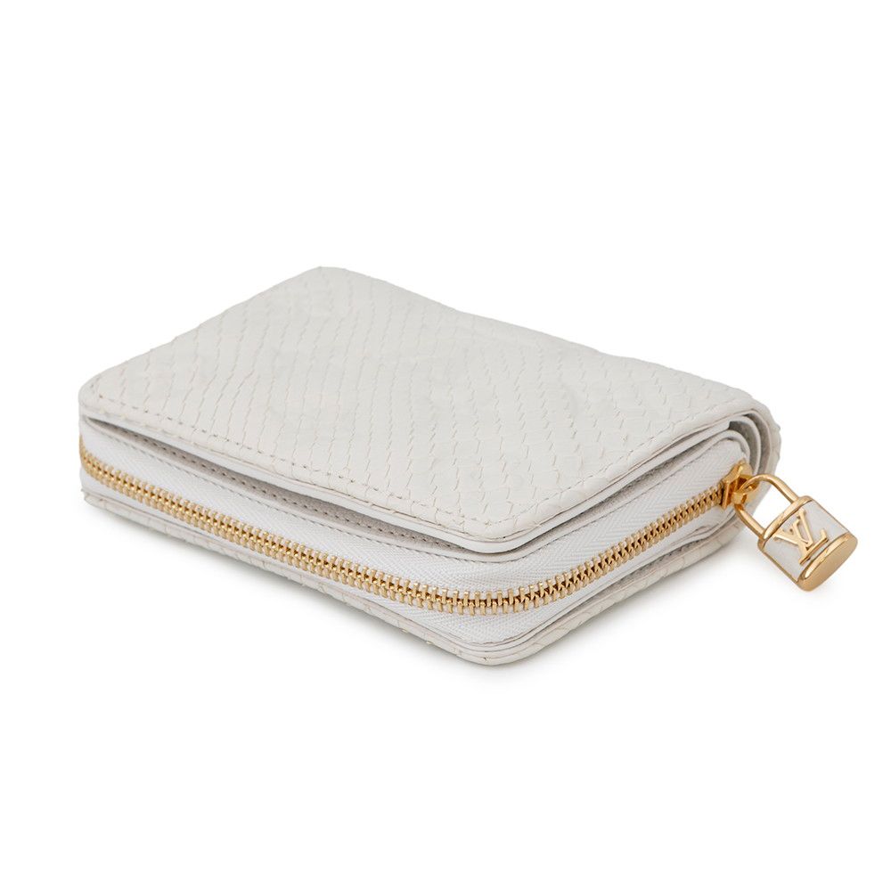 ルイヴィトン 二つ折り財布 モノグラム パイソン ポルトフォイユ・ルー  