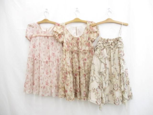 スカート 花柄