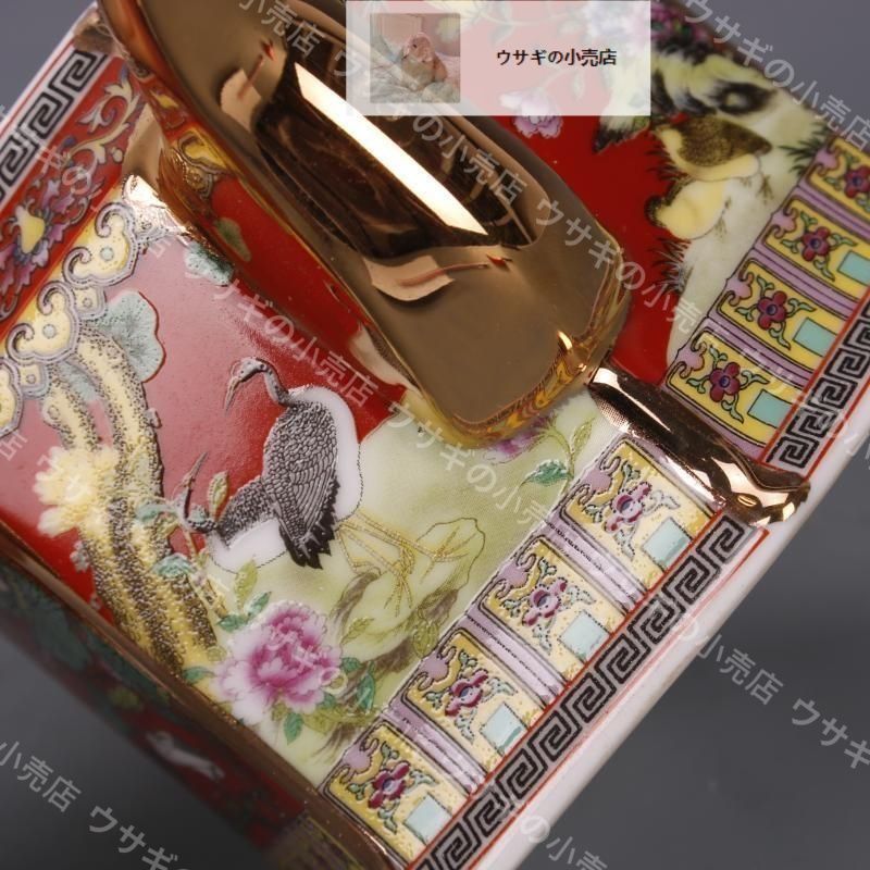 法郎彩描金花鳥茶壺  中国景徳鎮  茶器 茶壺 法郎彩描金花鳥茶壺 中国景徳鎮 茶器 茶壺 - メルカリ