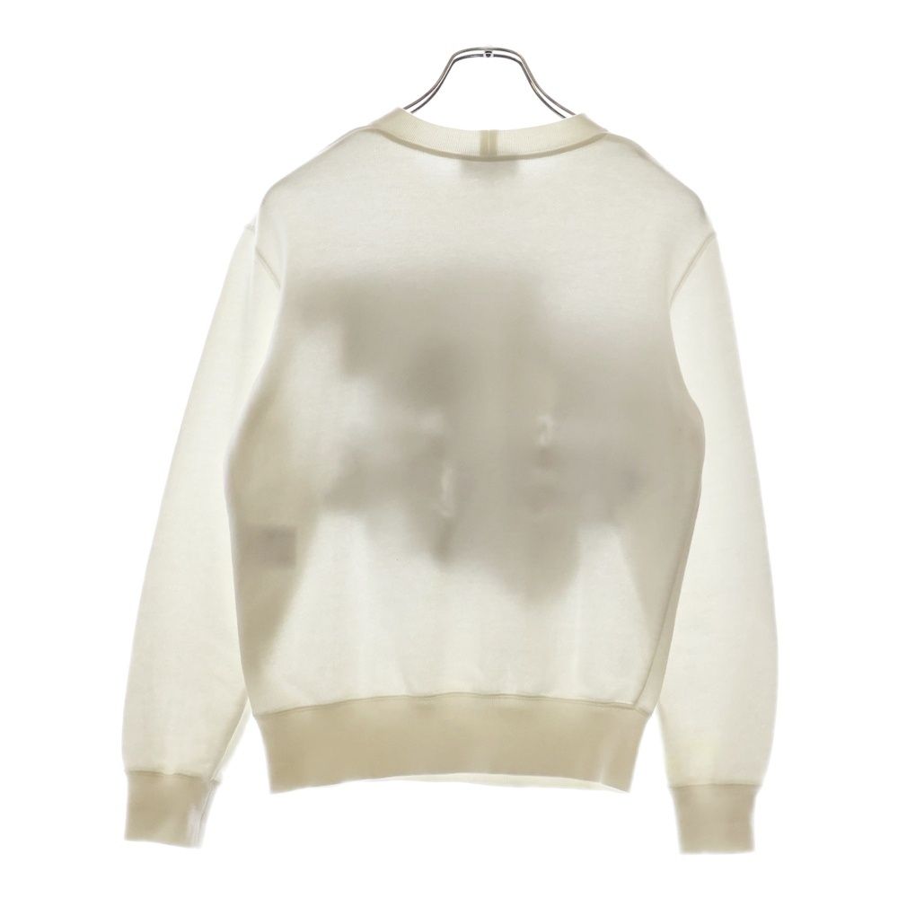 CHANEL シャネル ココマーク カメリア スパンコール トレーナー スウェット 白 コットン P63298K48933 CHANEL (シャネル) ココマーク カメリア スパンコール