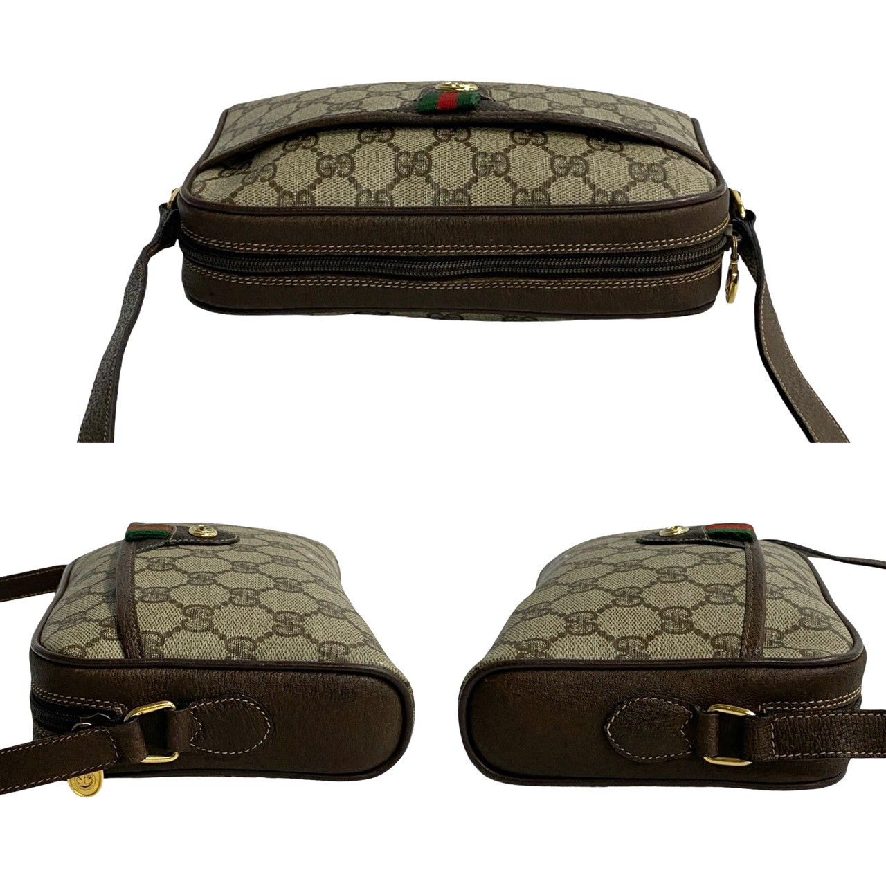 極 美品 GUCCI オールドグッチ ヴィンテージ シェリーライン GG ロゴ