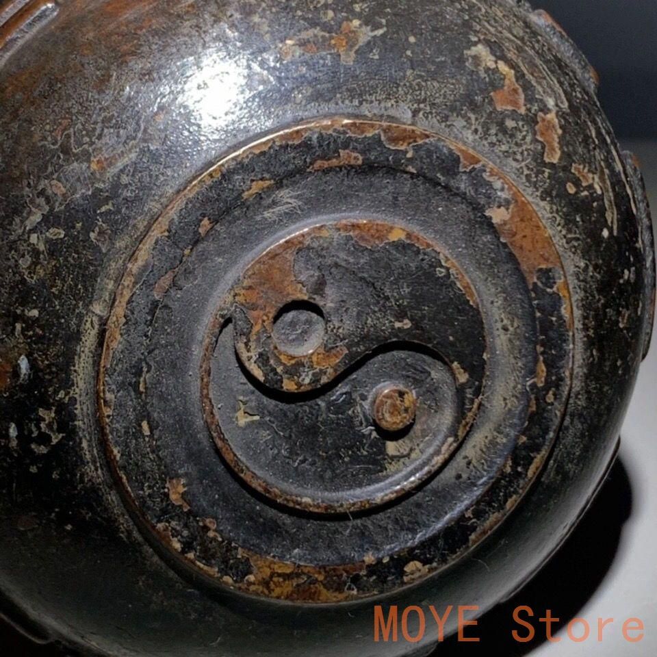 銅製 太極八卦香炉 開運 辟邪 挿香炉 工芸品 置物zw0829