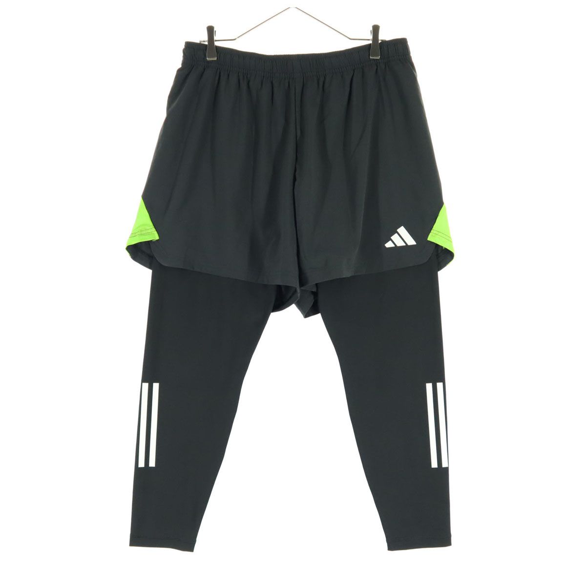 美品 adidas アディダス プリント ハーフパンツ 3XL ブラック