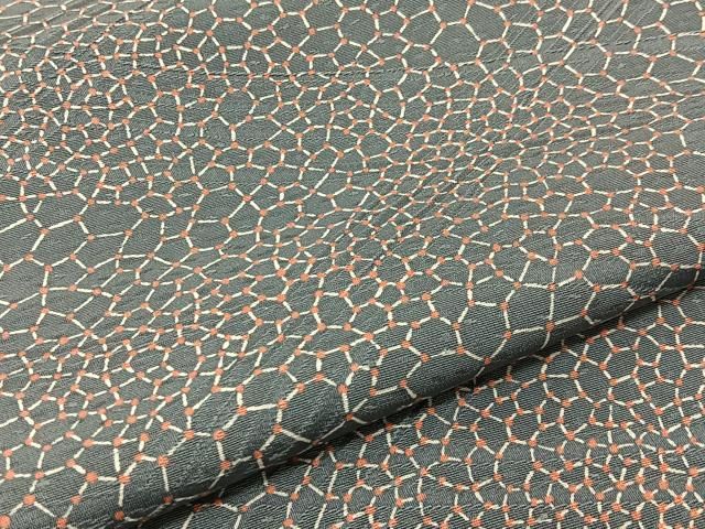 平和屋着物▽上質な小紋 絞り 枝葉文 正絹 逸品 DAAV4803ud