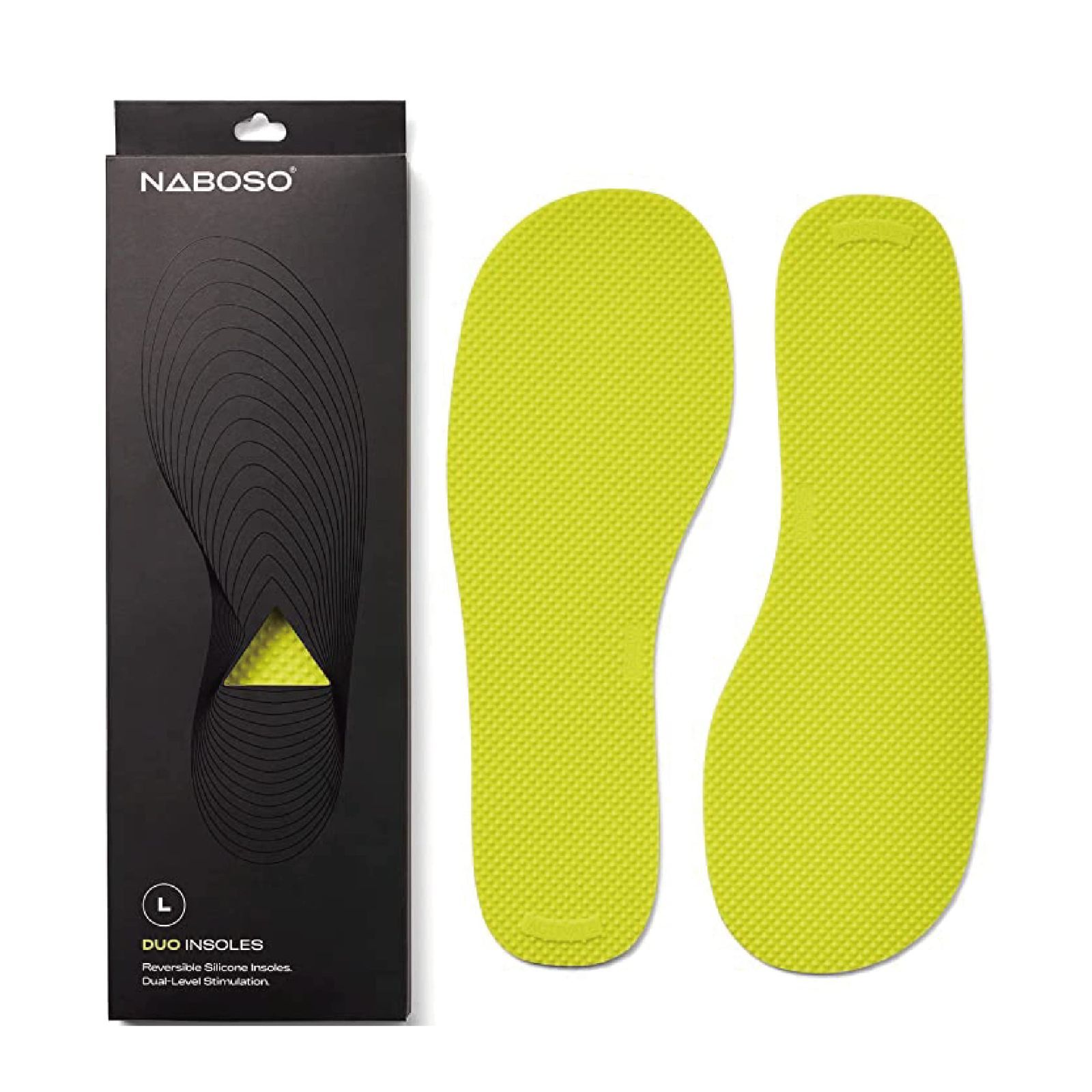 【特価商品】ナボソ Insoles デュオインソール 両面タイプ 日常使いとスポーツ時に Duo 足裏刺激 姿勢やバランス、動作の俊敏性をサポート Naboso 男女兼用薄型インソール (M)