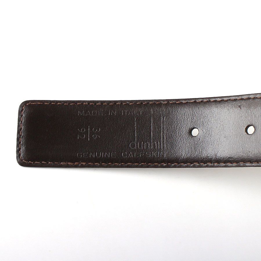 極美品 dunhill ダンヒル ベルト ブラウン ロゴ レザー 本革 型押し 極美品 dunhill ダンヒル ベルト ブラウン ロゴ レザー 本革 型押し