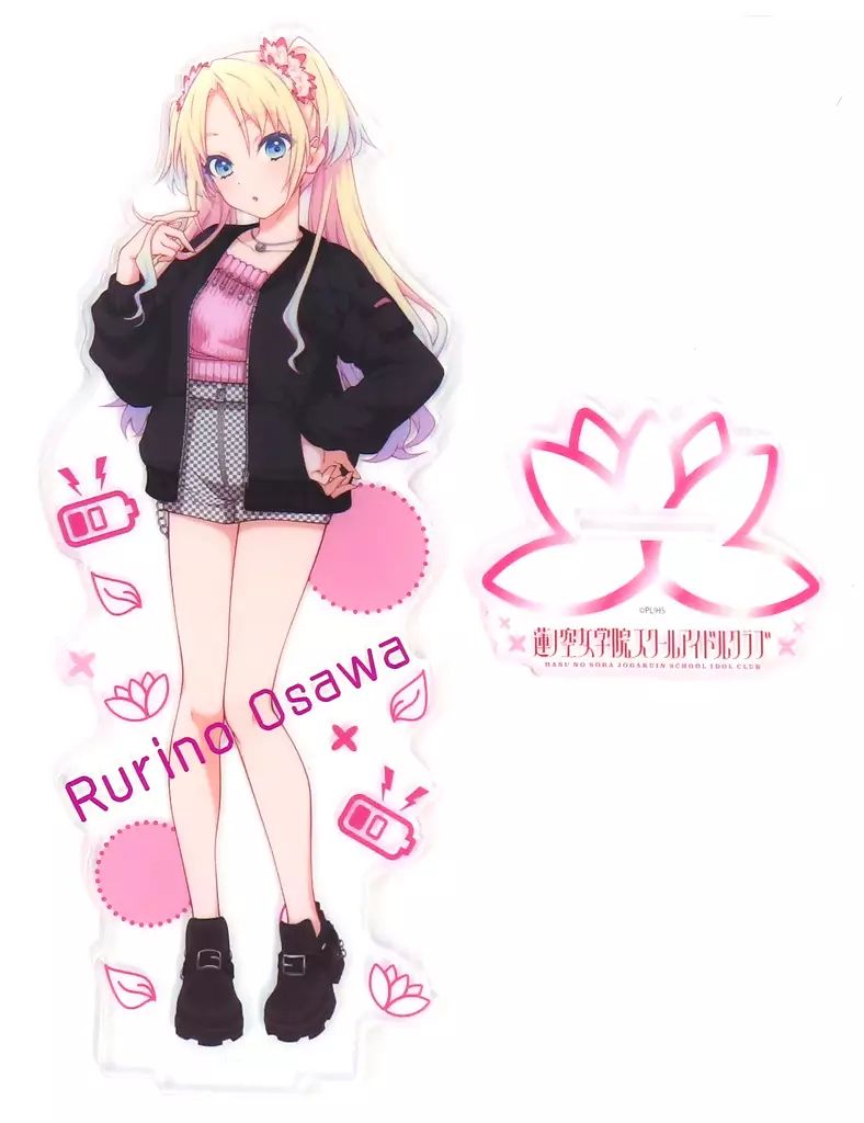 中古】アクリルスタンド・アクリルパネル 大沢瑠璃乃 箔押しBIG