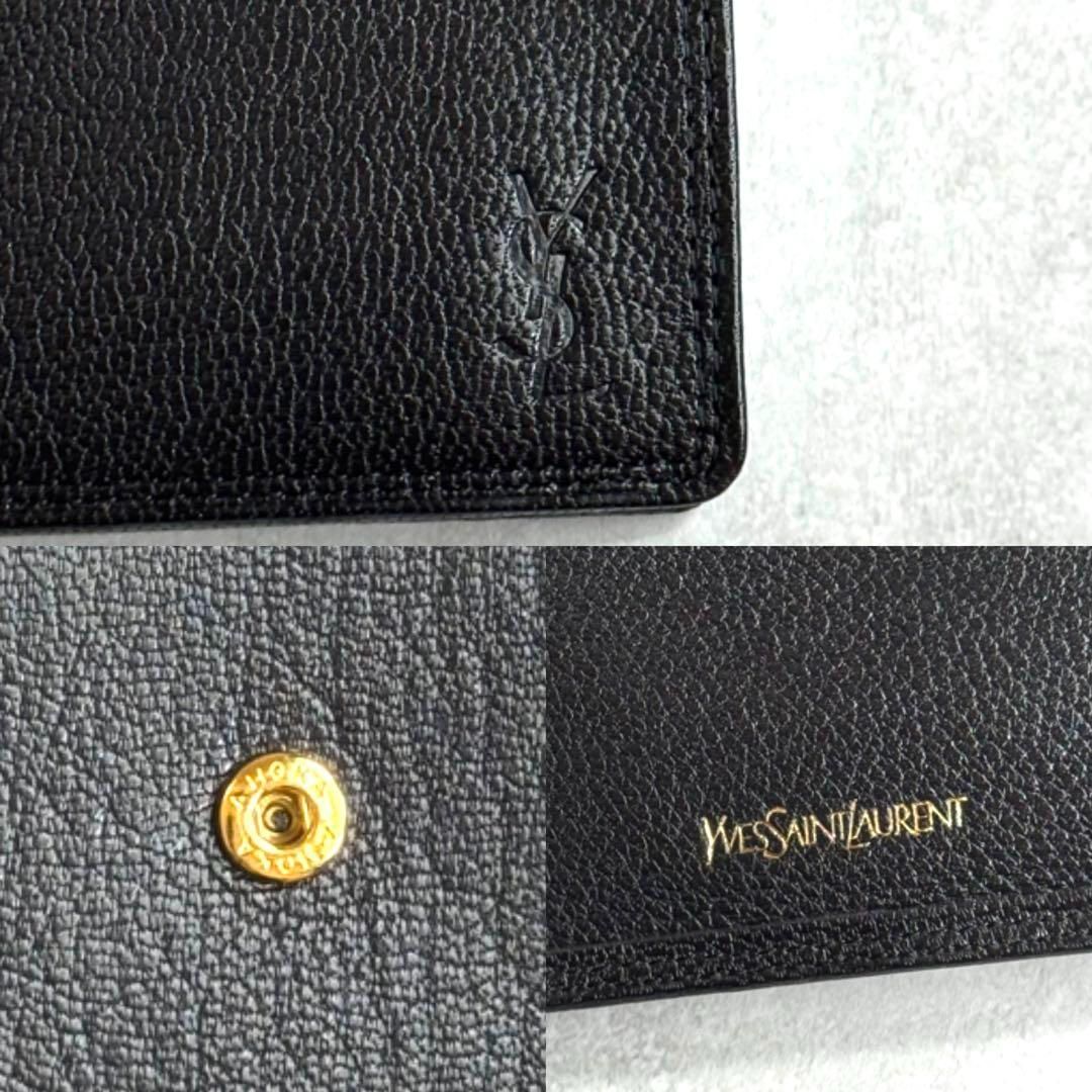 YSL イヴサンローラン / シャドウカッサンドルコンパクトウォレット ブラック YVES SAINT LAURENT YSL イヴサンローラン / シャドウ