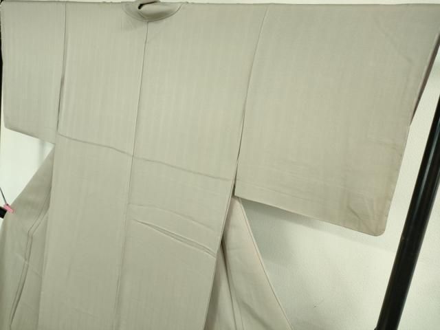 平和屋本店□極上 キモノデザイナー 斉藤上太郎 色無地 お召地 枯色