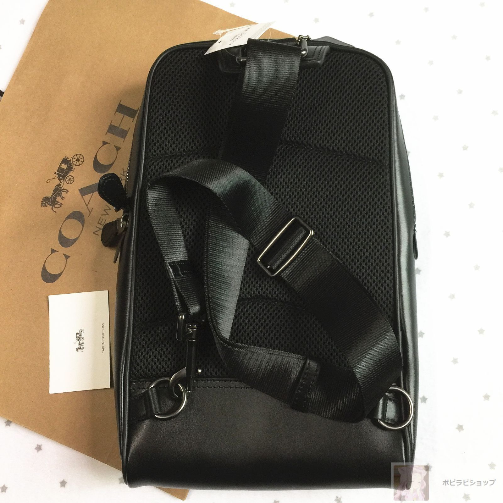 COACH コーチバッグ F89934 ブラック スリングバッグ ショルダーバッグ 斜めがけバッグ アウトレット品 保存袋付属 - メルカリ