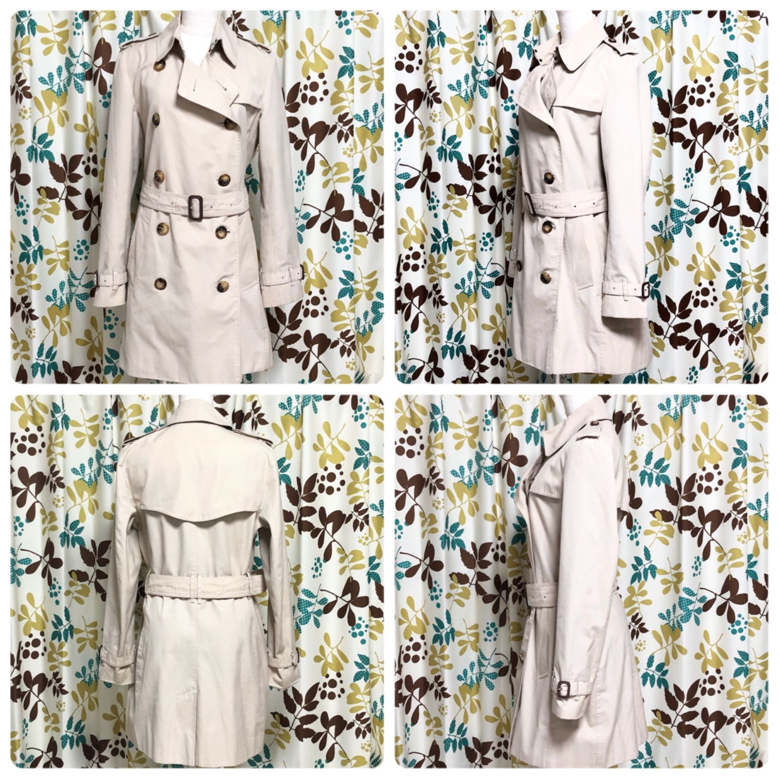 □希少本国タグ□BURBERRY LONDON バーバリーロンドン ダブルトレンチ 
