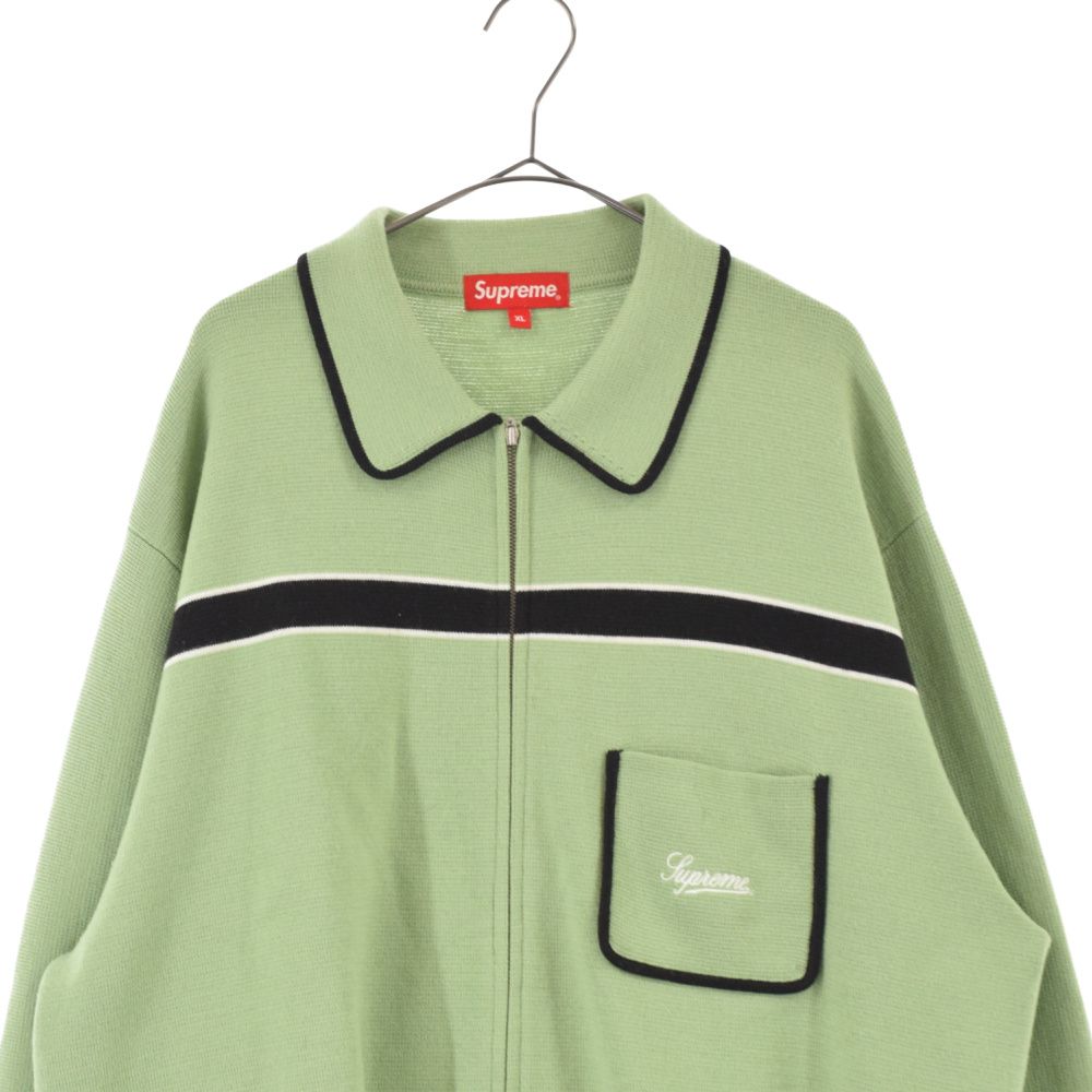 SUPREME (シュプリーム) 21AW Chest Stripe Zip Up Cardigan チェスト