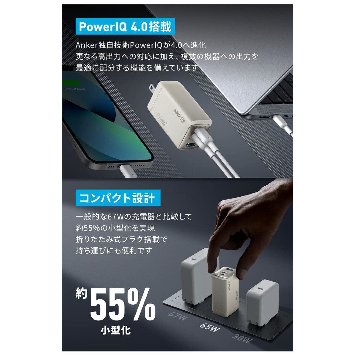 GaNPrime 急速充電器