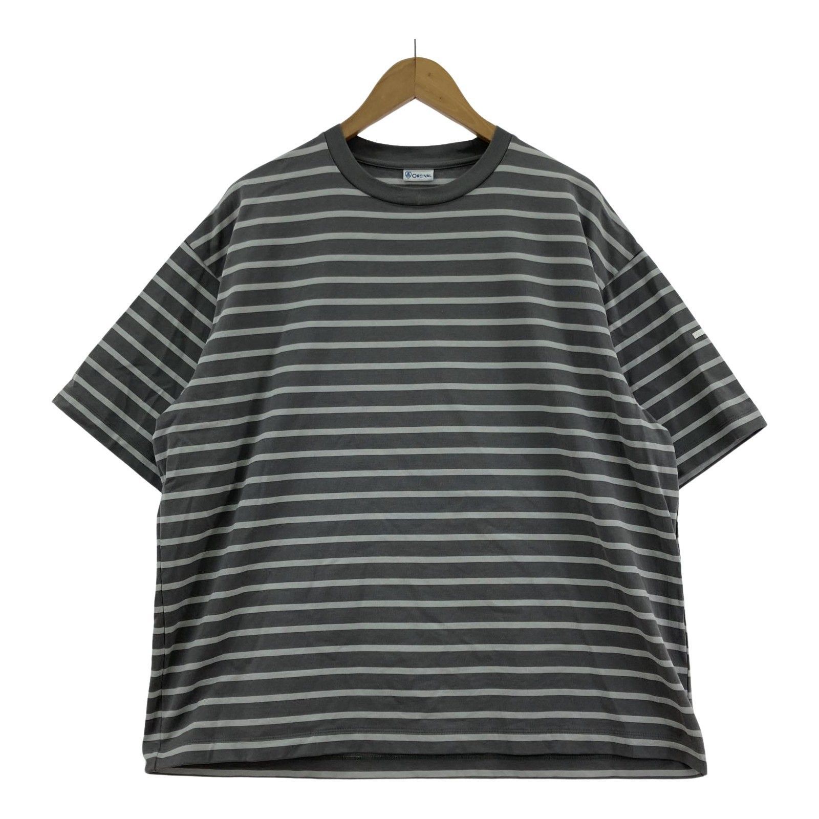 ORCIVAL Tシャツ ボーダー グレー 4 OR-C0226 MER - メルカリ