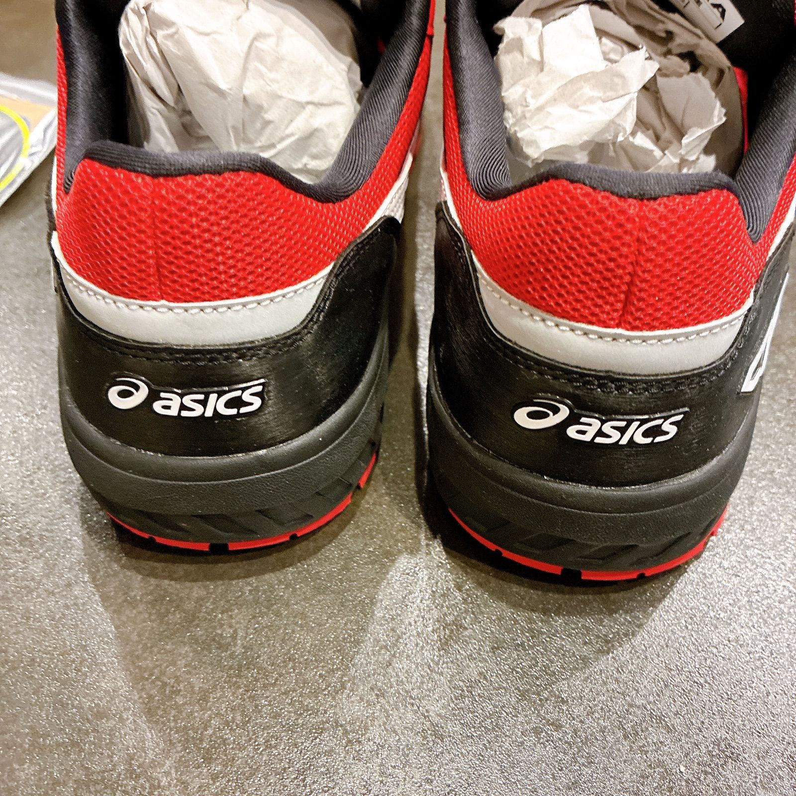 アシックス WINJOB BOA安全靴 レッド CP209 27.5センチ STEELWINDOWSANDDOORS_COM