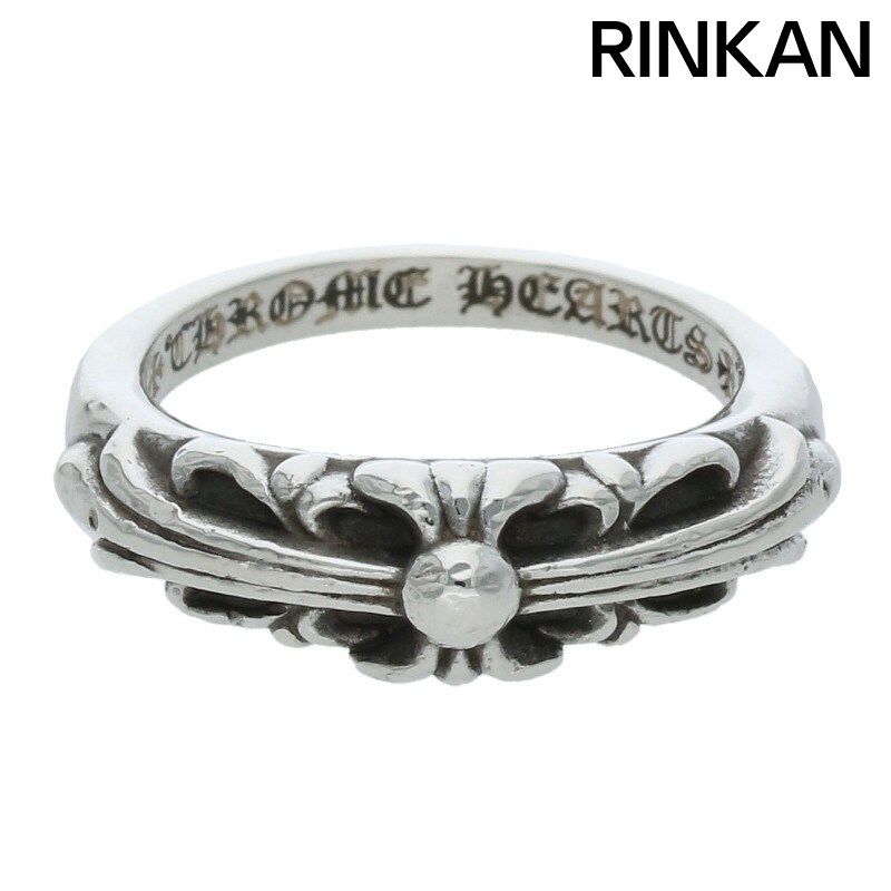 クロムハーツ BABY CLASSIC ベイビークラシックフローラルクロス シルバーリング メンズ 12号