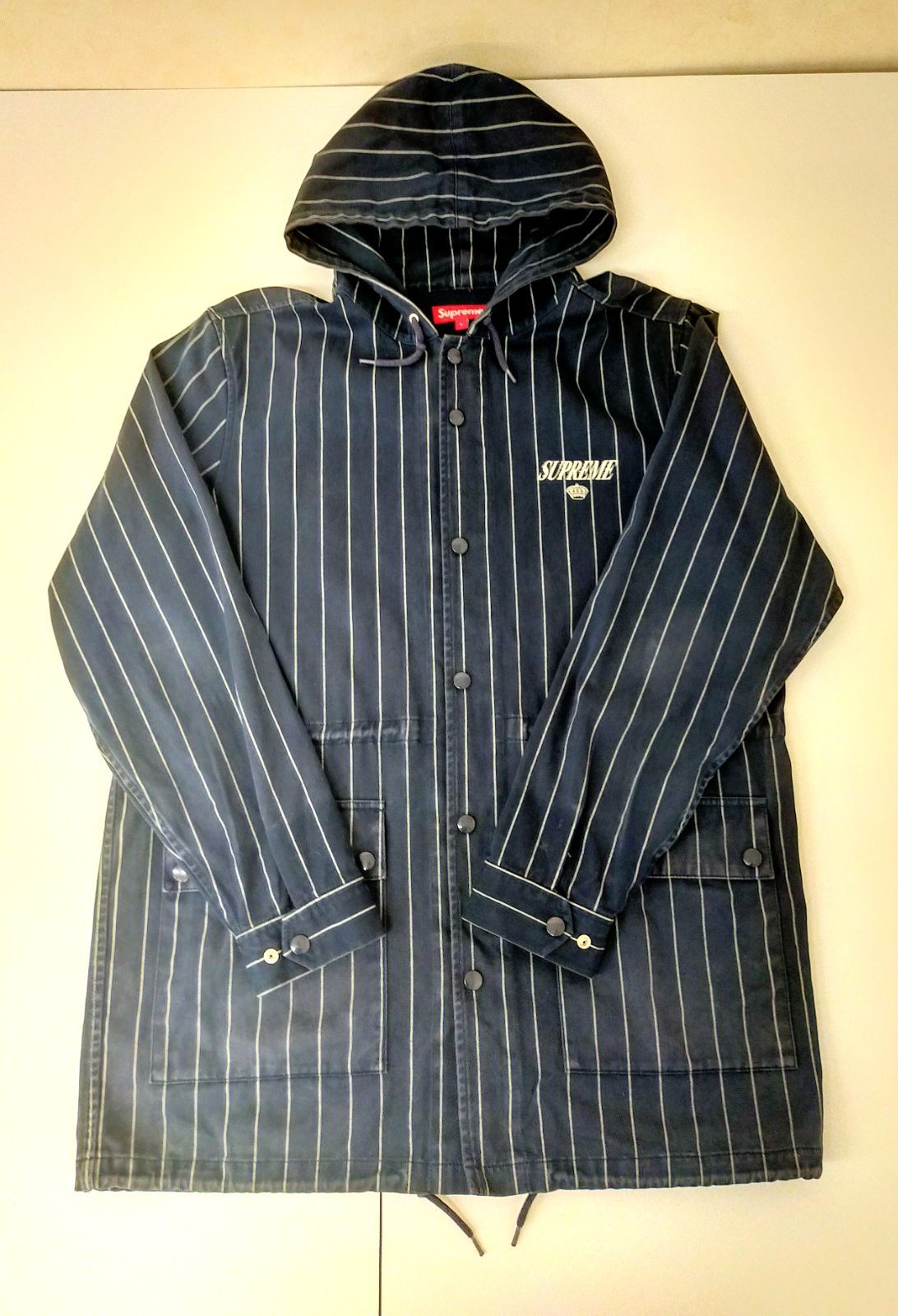 Supreme ネイビー フルジップパーカー L Supreme ネイビー ジップアップパーカー L