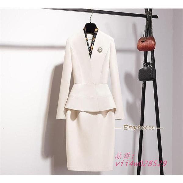 スーツ レディース スカートスーツ ママスーツ ビジネス OL オフィス リボン付き 母の日 フォーマル 着痩せ 入園式 感 春秋 卒園式 贈り物 vii4w028529