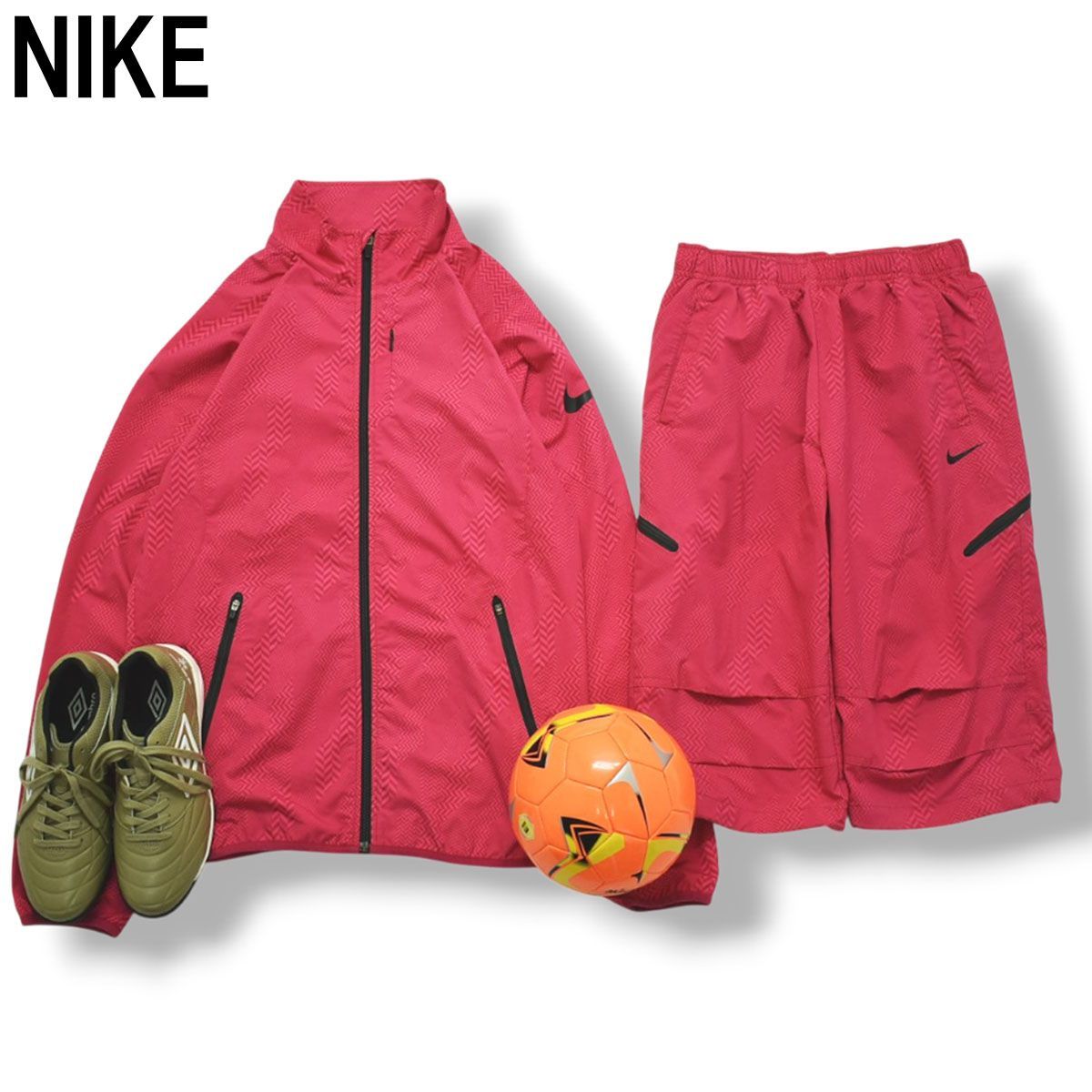 ナイキ NIKE ウィンド ウェア セットアップ 上下 ジャケット ハーフ 