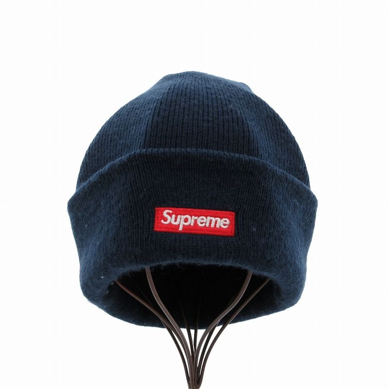 シュプリーム SUPREME 19AW ニット帽 ビーニー 帽子 Ｓロゴ ボックス 刺繍 紺 ネイビー /FF ■GY12 ☆AA★ メンズ シュプリーム SUPREME 19AW ニット帽 ビーニー 帽子 Sロゴ