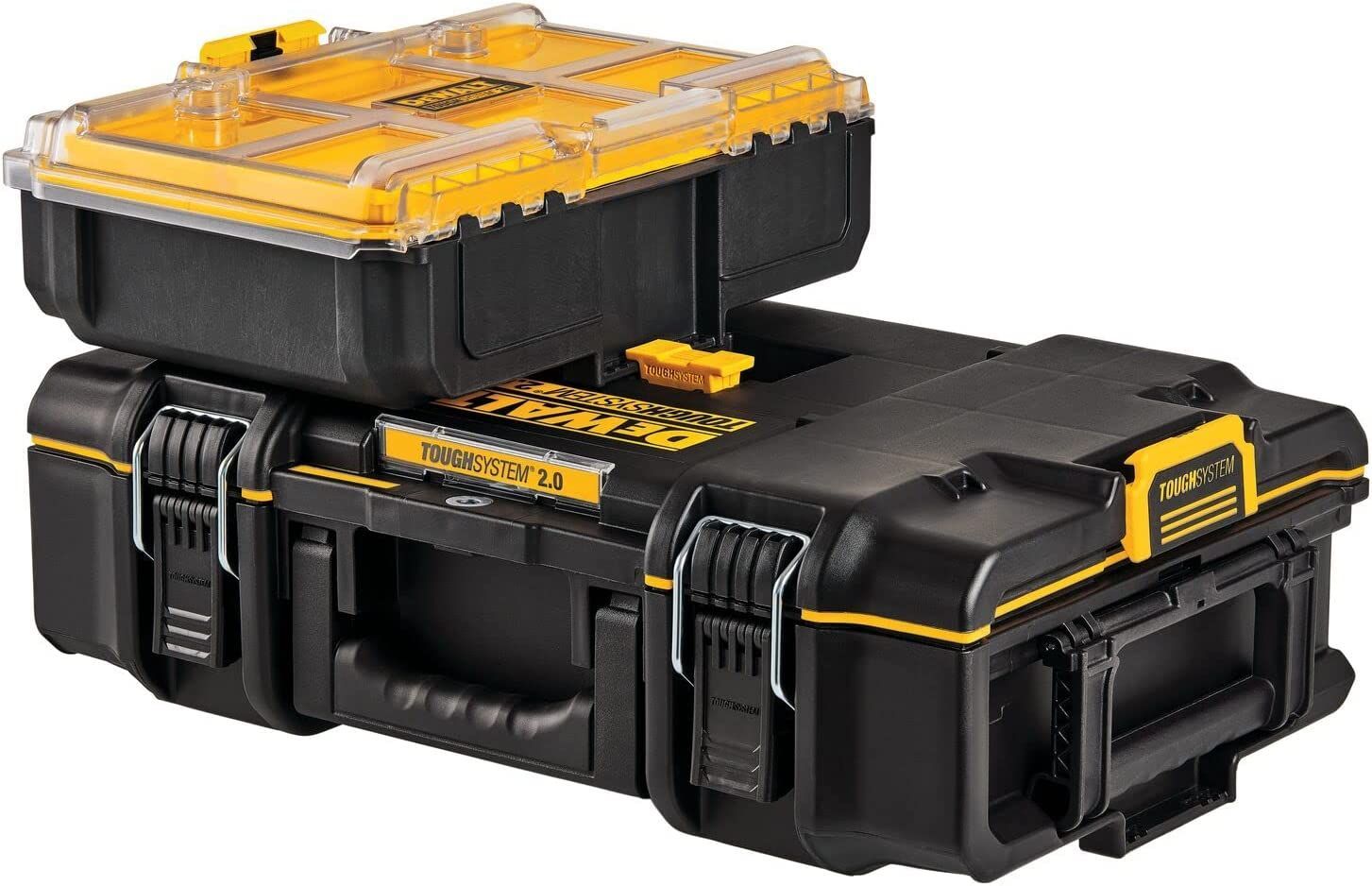 デウォルト(DEWALT) タフシステム2.0 ハーフサイズ オーガナイザー 工具箱 収納ケース ツールボックス 積み重ね収納 IP65 防塵 防水  小物入れ DWST83392-1 - メルカリ