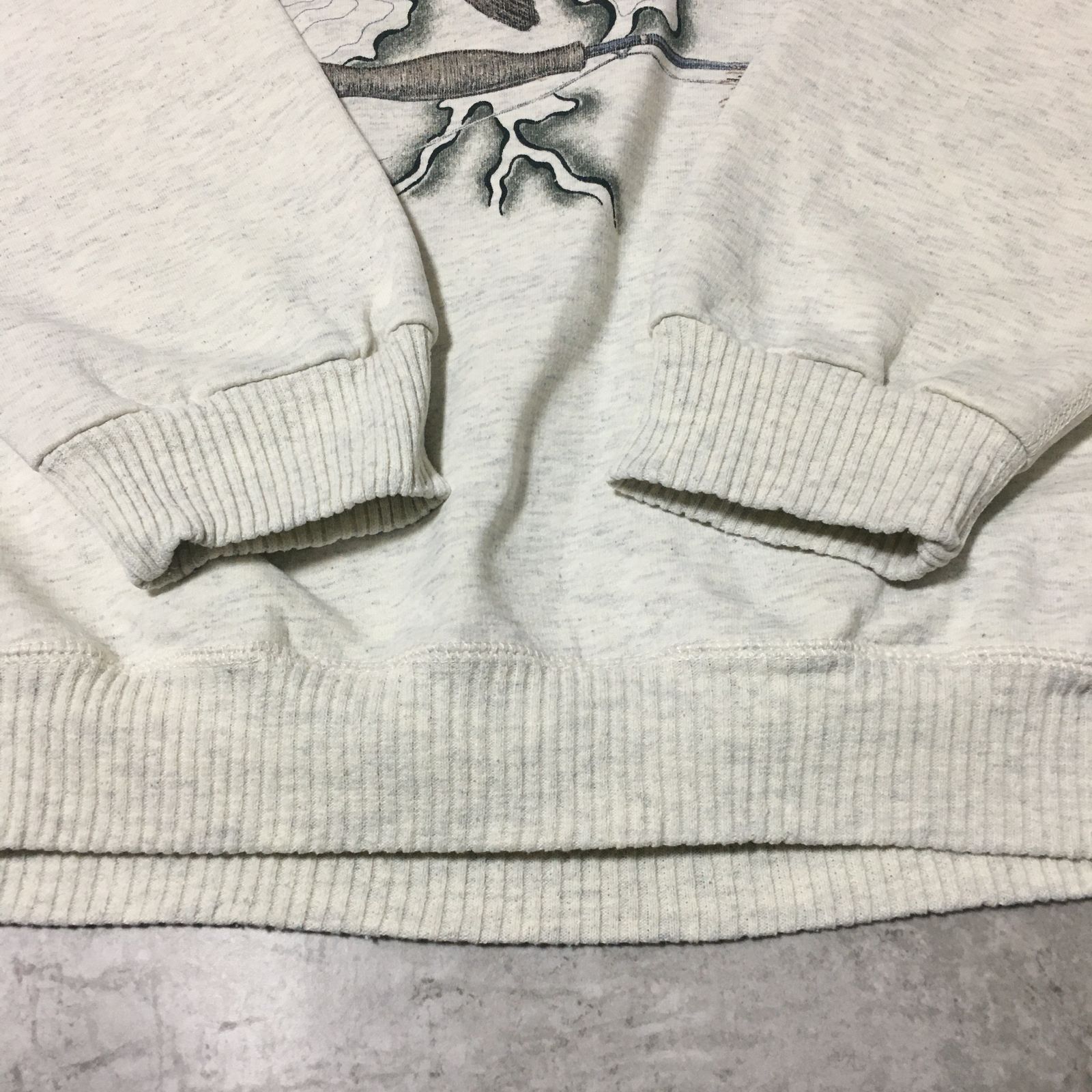 90S NORTHERN ELEMENTS Trout Printed Sweatshirt ノーザンエレメント 