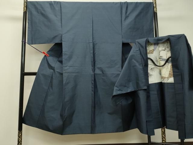 平和屋着物○男性 本場大島紬 アンサンブル 100亀甲 総詰め 正絹 逸品