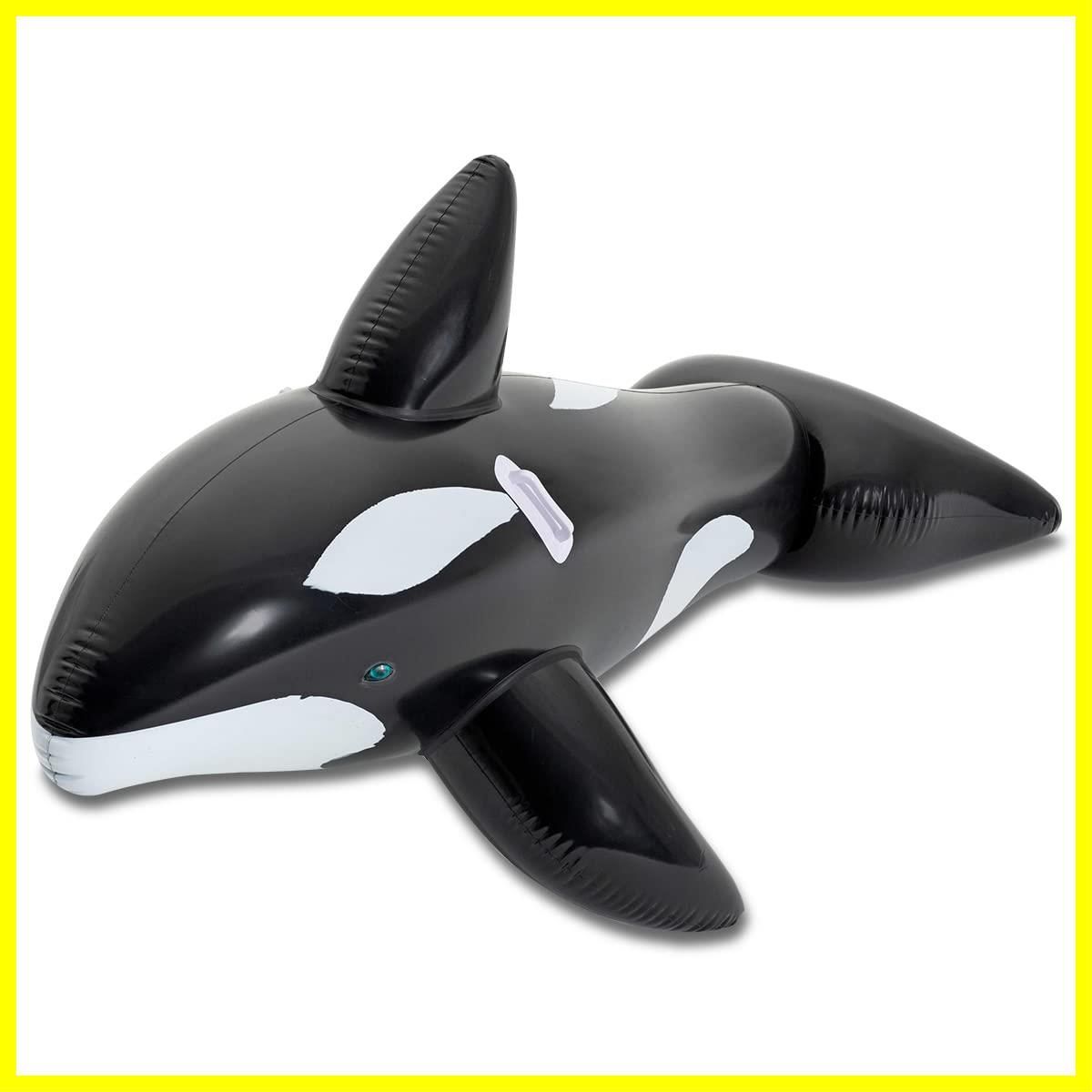 FIELDOOR ジャンボホエールライダー 185cm 持ち手付き クジラフロート 海＆プール＆ビーチでのレジャーに