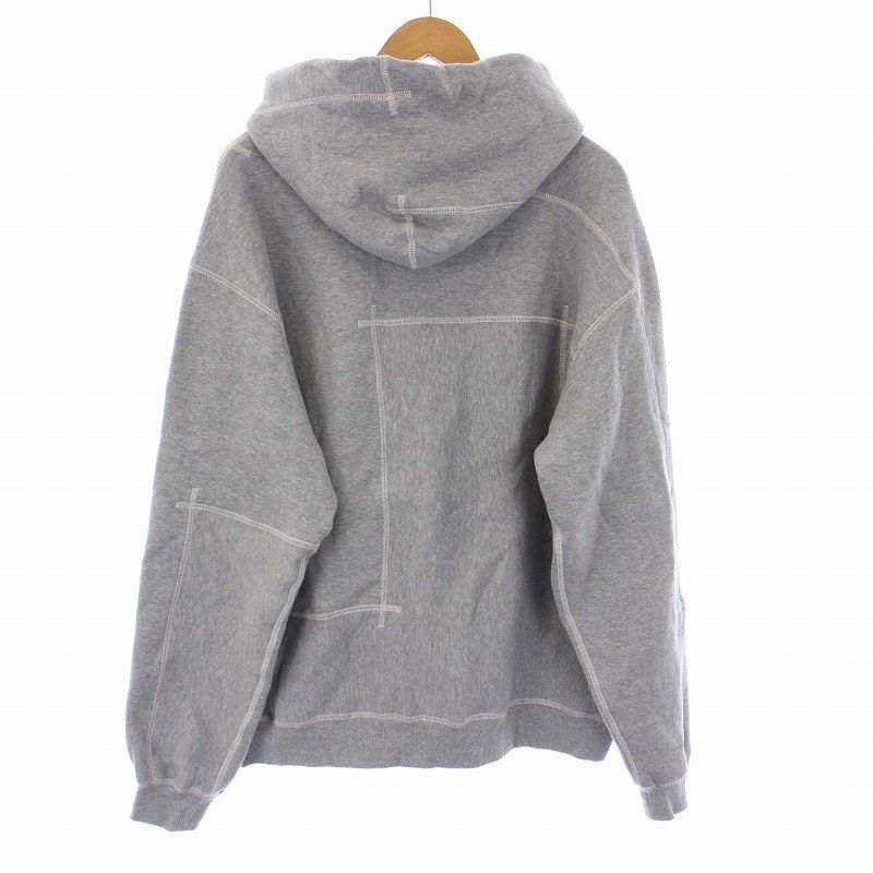 ベルスタンプウェア BELL STAMP WEAR FRANKEN SEAMER HOODY フランケンシーマーフーディ プルオーバーパーカー  スウェット 長袖 裏起毛 ステッチ M グレー /KH - メルカリ