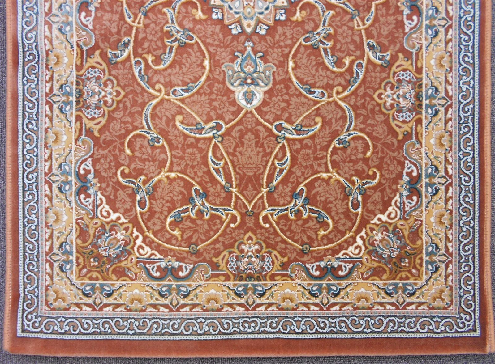 高品質！高密度、立体柄！本場イラン産 絨毯！150×225cm-23001-