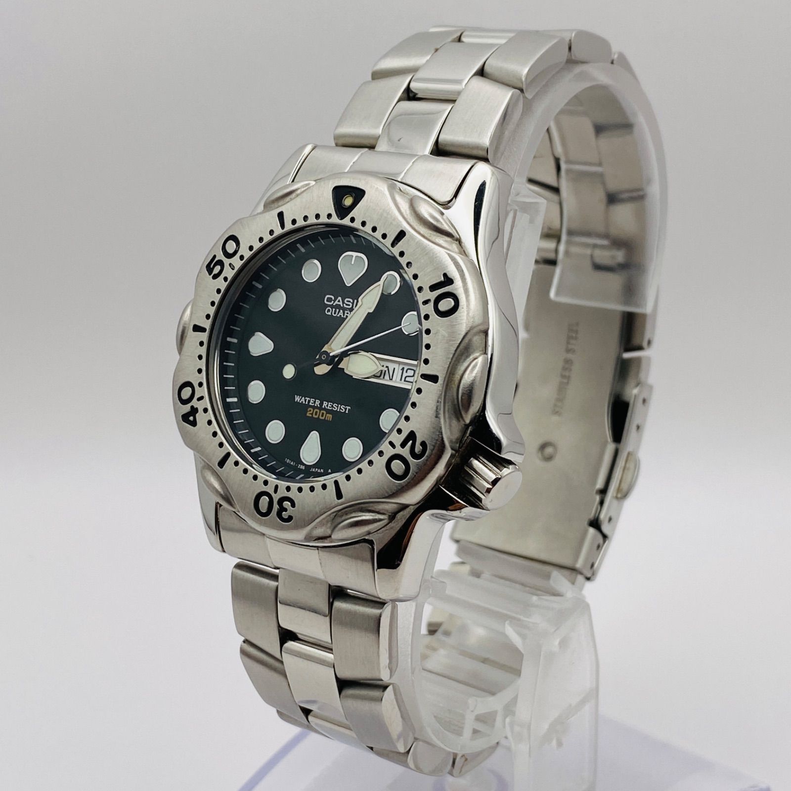 T070）希少 良品 稼動品 CASIO カシオ Air Divers 200m ダイバー MDP